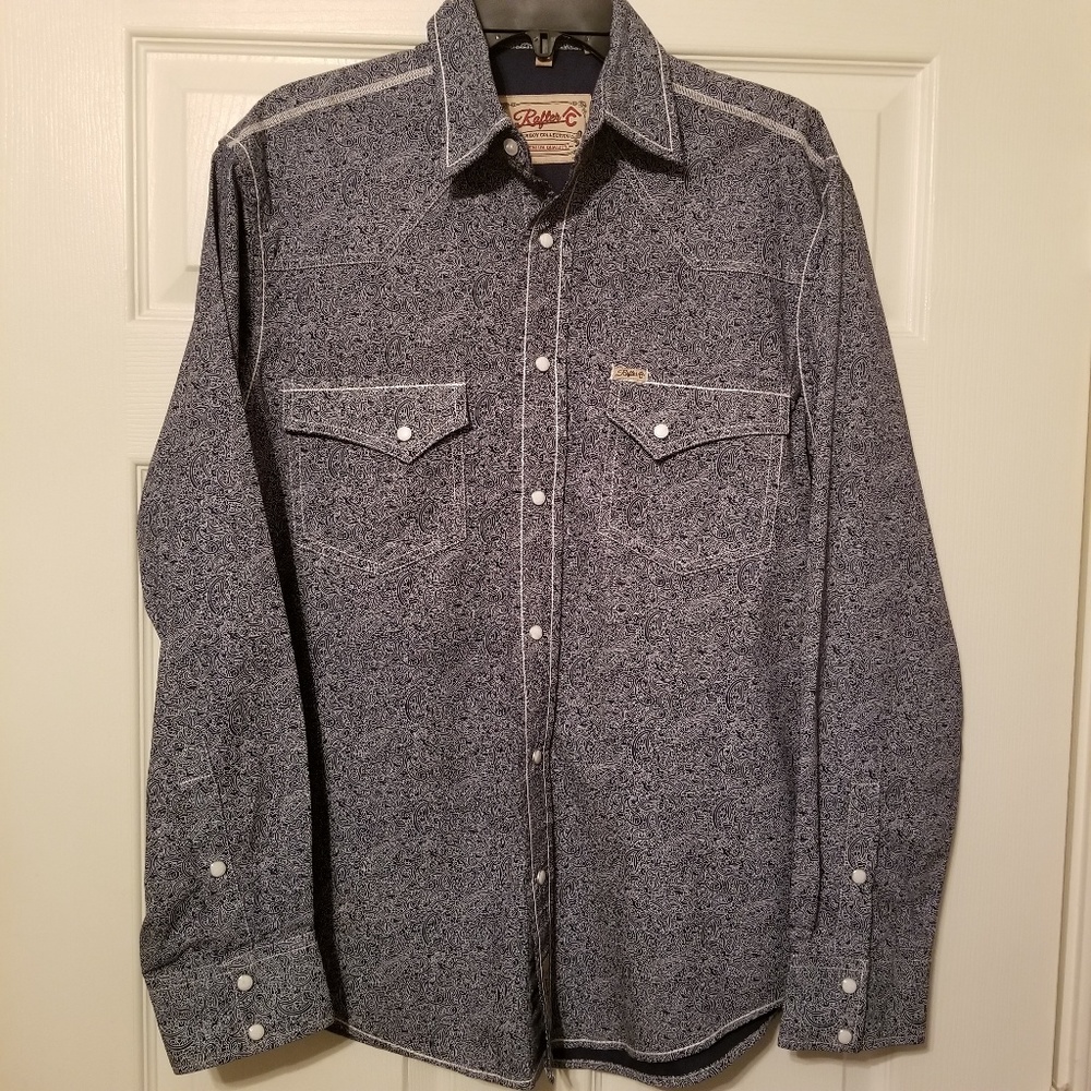 Rafter C Western Paisley Shirt size small